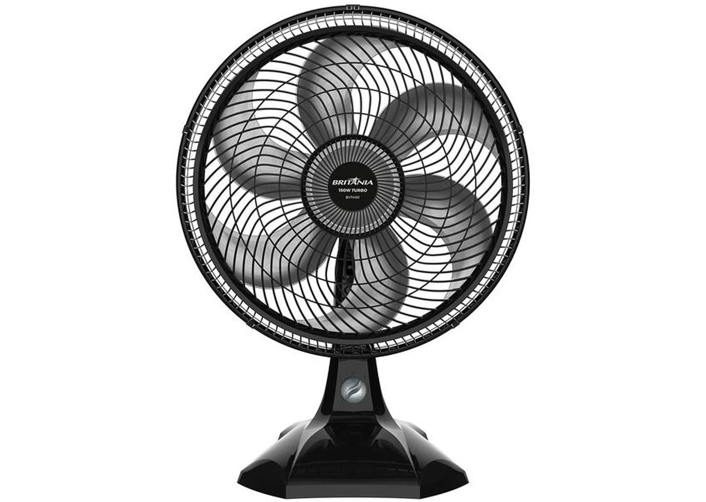 Ventilador de Mesa Britânia BVT400 40cm 6 Pás 3 Velocidades Preto