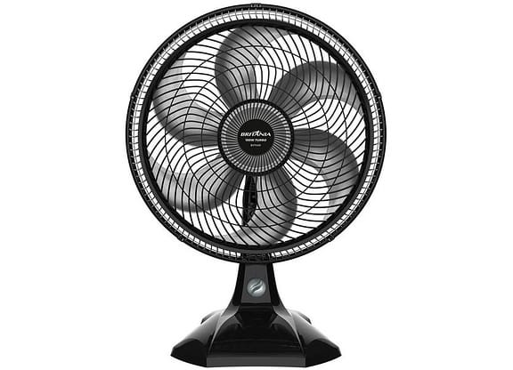 Ventilador de Mesa Britânia BVT400 40cm 6 Pás 3 Velocidades Preto