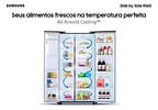 Geladeira/Refrigerador Samsung Frost Free Side by - Side 602L com Dispenser de Água e Gelo