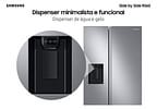 Geladeira/Refrigerador Samsung Frost Free Side by - Side 602L com Dispenser de Água e Gelo
