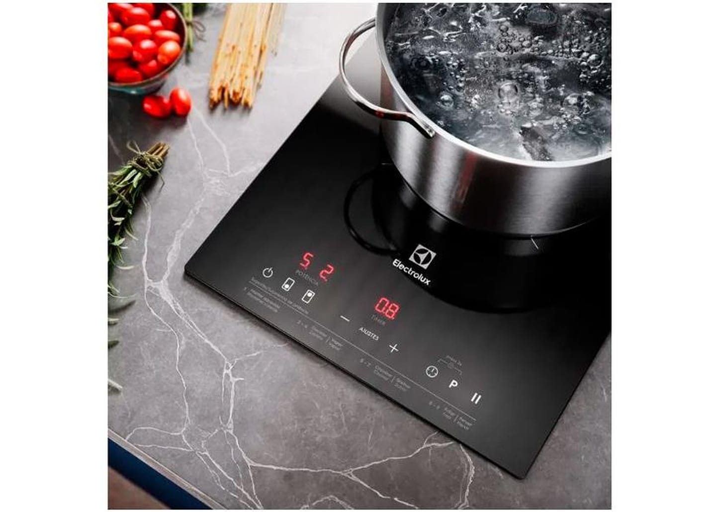 Cooktop 2 Bocas Indução Electrolux Vitrocerâmico - Touch Acendimento Automático IE3LP