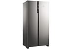 Geladeira/Refrigerador Electrolux Frost Free - Side by Side Cinza 435L Efficient IS4S