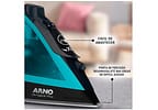 Ferro de Passar Roupa a Vapor Arno Ultragliss Plus - FMY Azul e Preto