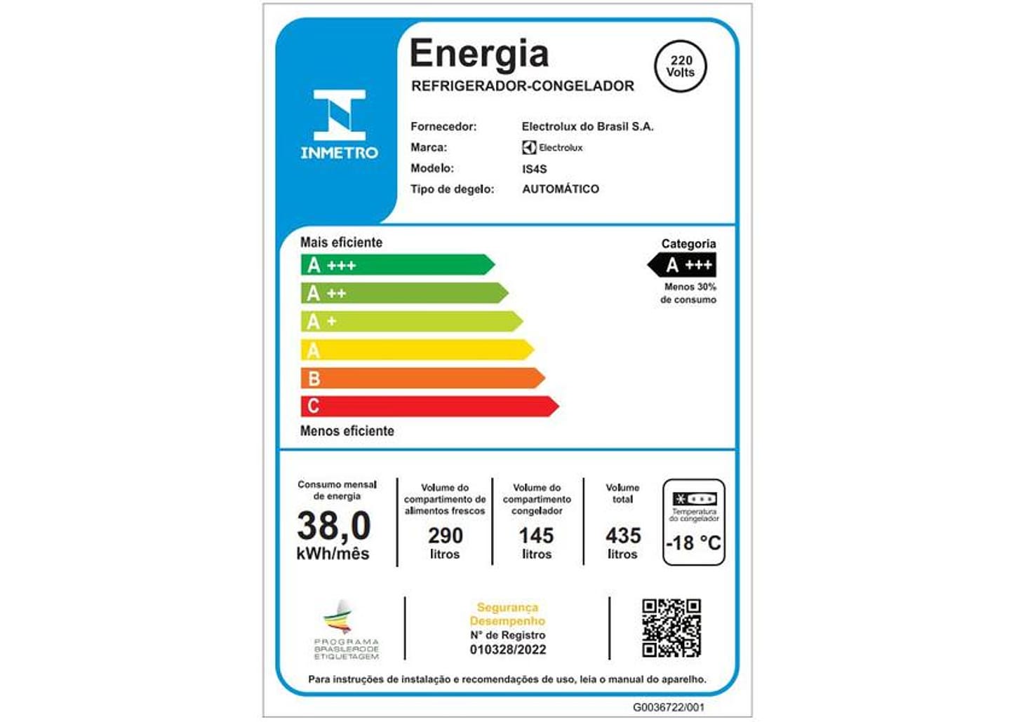 Geladeira/Refrigerador Electrolux Frost Free - Side by Side Cinza 435L Efficient IS4S