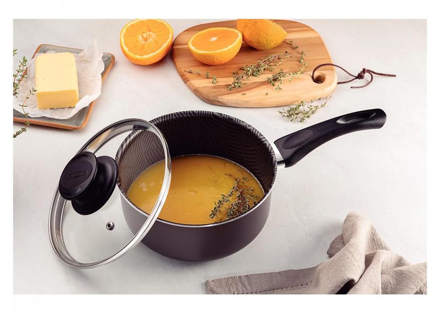 Panela Tramontina Paris Antiaderente de Alumínio Chumbo 22cm