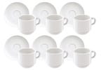 Jogo de Xícaras de Café de Porcelana 100ml - Tramontina 6 Peças