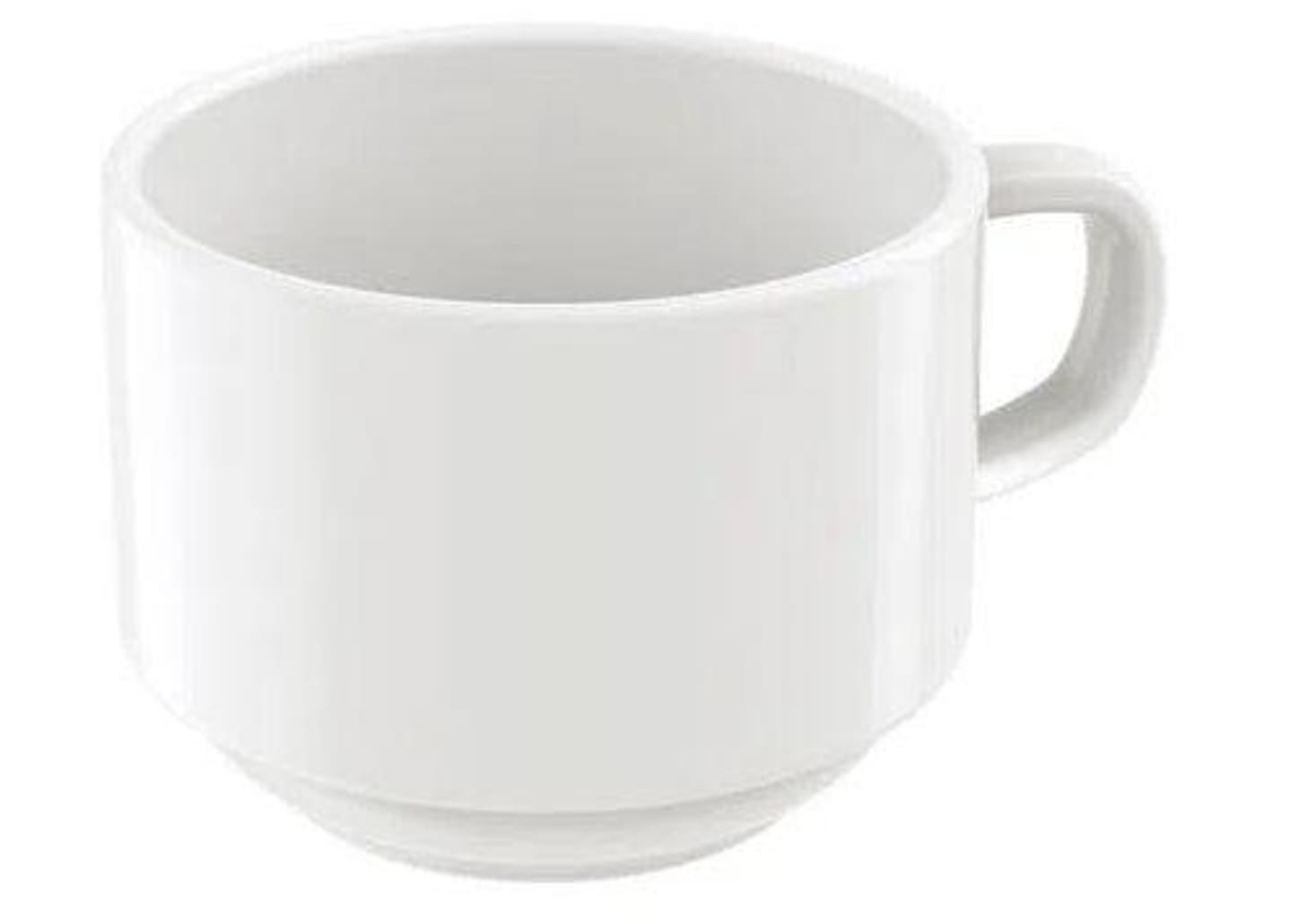 Jogo de Xícaras de Chá de Porcelana 240ml - Tramontina Paola 6 Peças