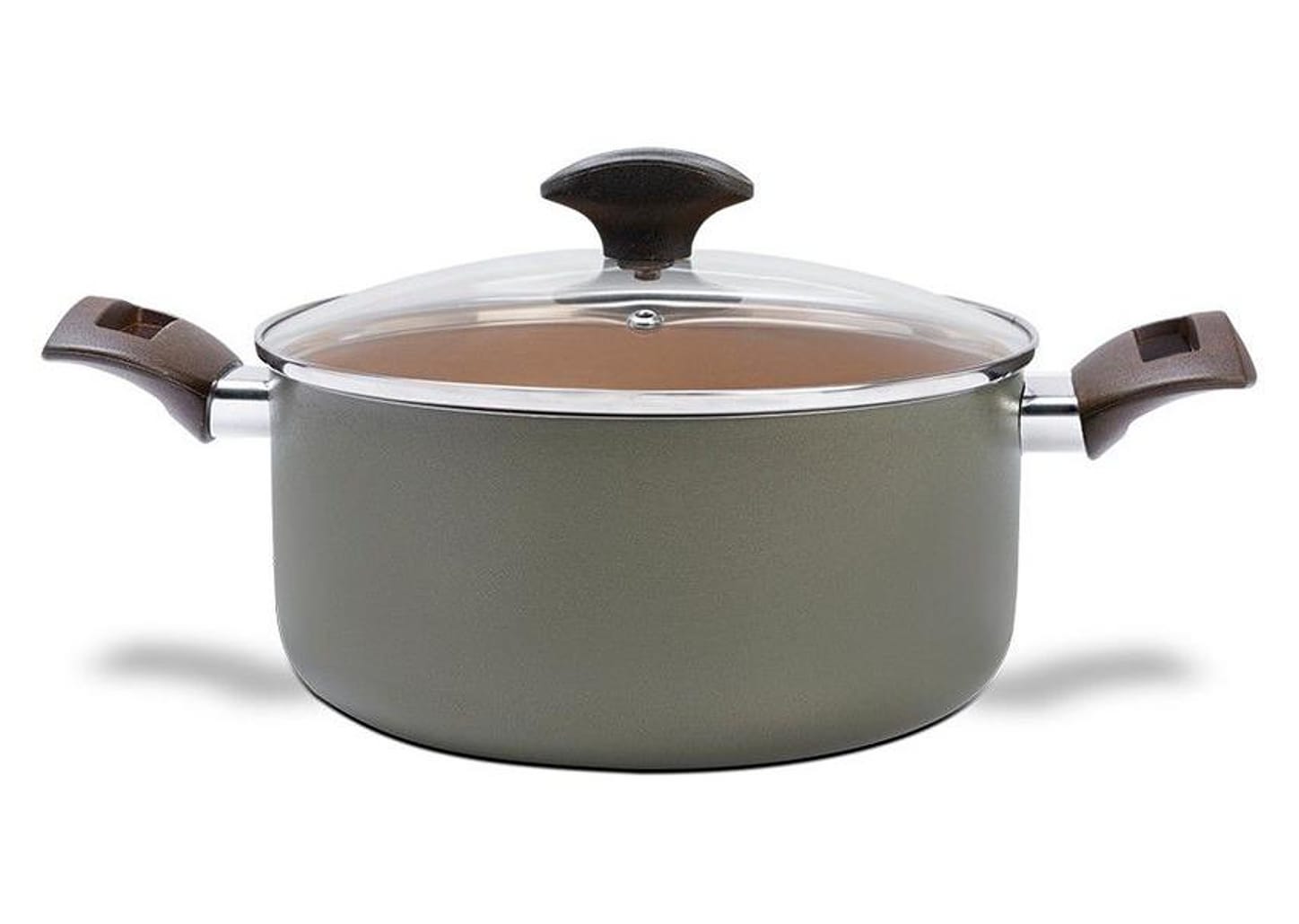 Jogo de Panelas Brinox de Alumínio Verde 5 Peças - Green 7235/100