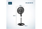 Ventilador de Coluna Mondial VTX-40C-8P-CR 40cm 3 Velocidades Controle Remoto