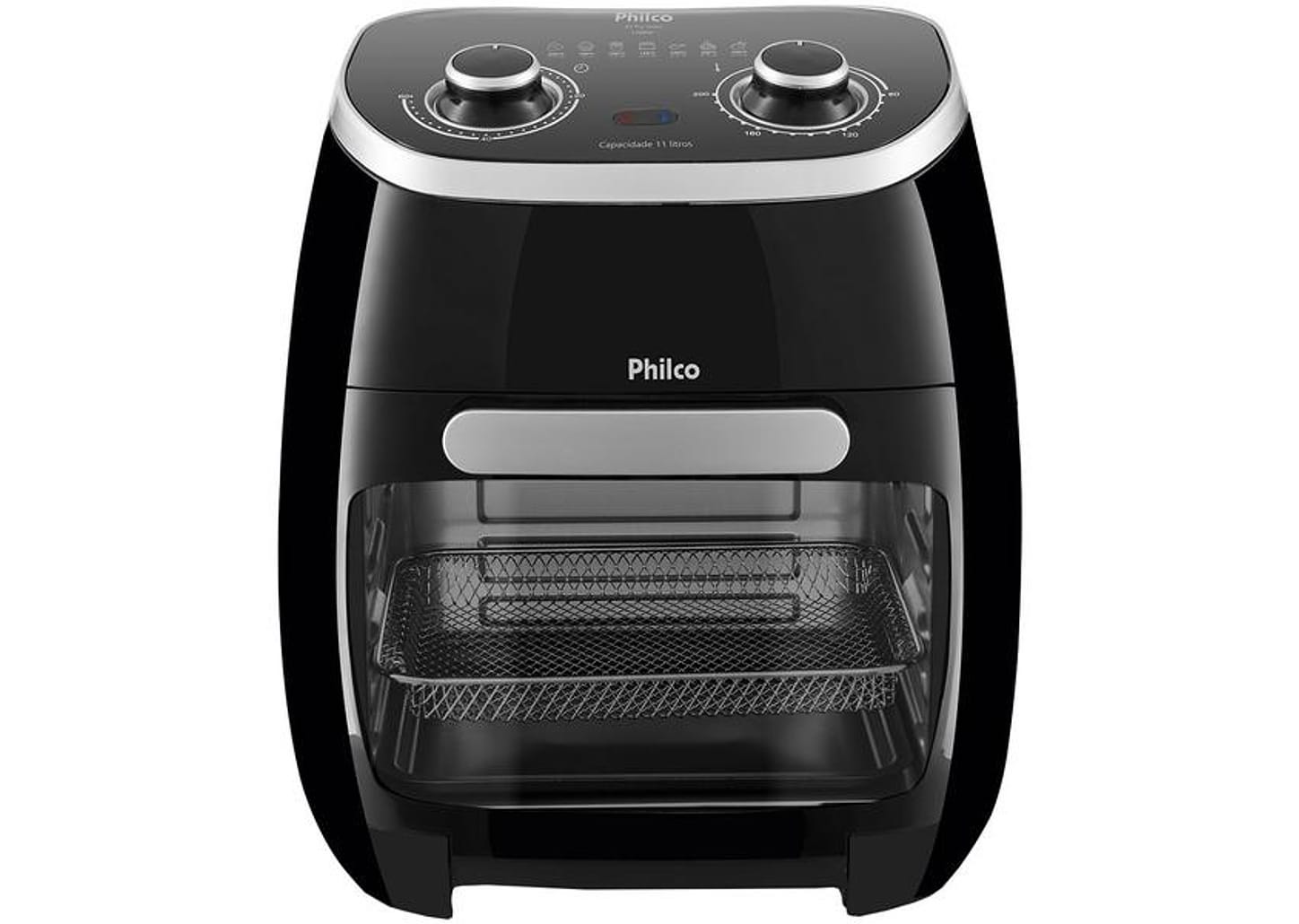 Fritadeira Elétrica sem Óleo/Air Fryer Philco 2 em 1 Air Fry e Forno Oven PFR2000P Preto 11L