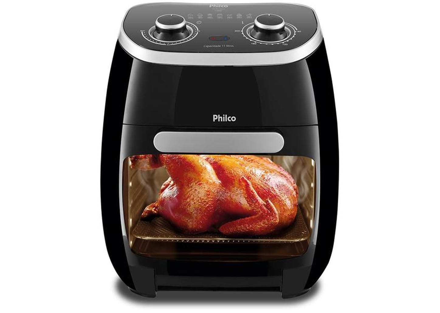 Fritadeira Elétrica sem Óleo/Air Fryer Philco 2 em 1 Air Fry e Forno Oven PFR2000P Preto 11L