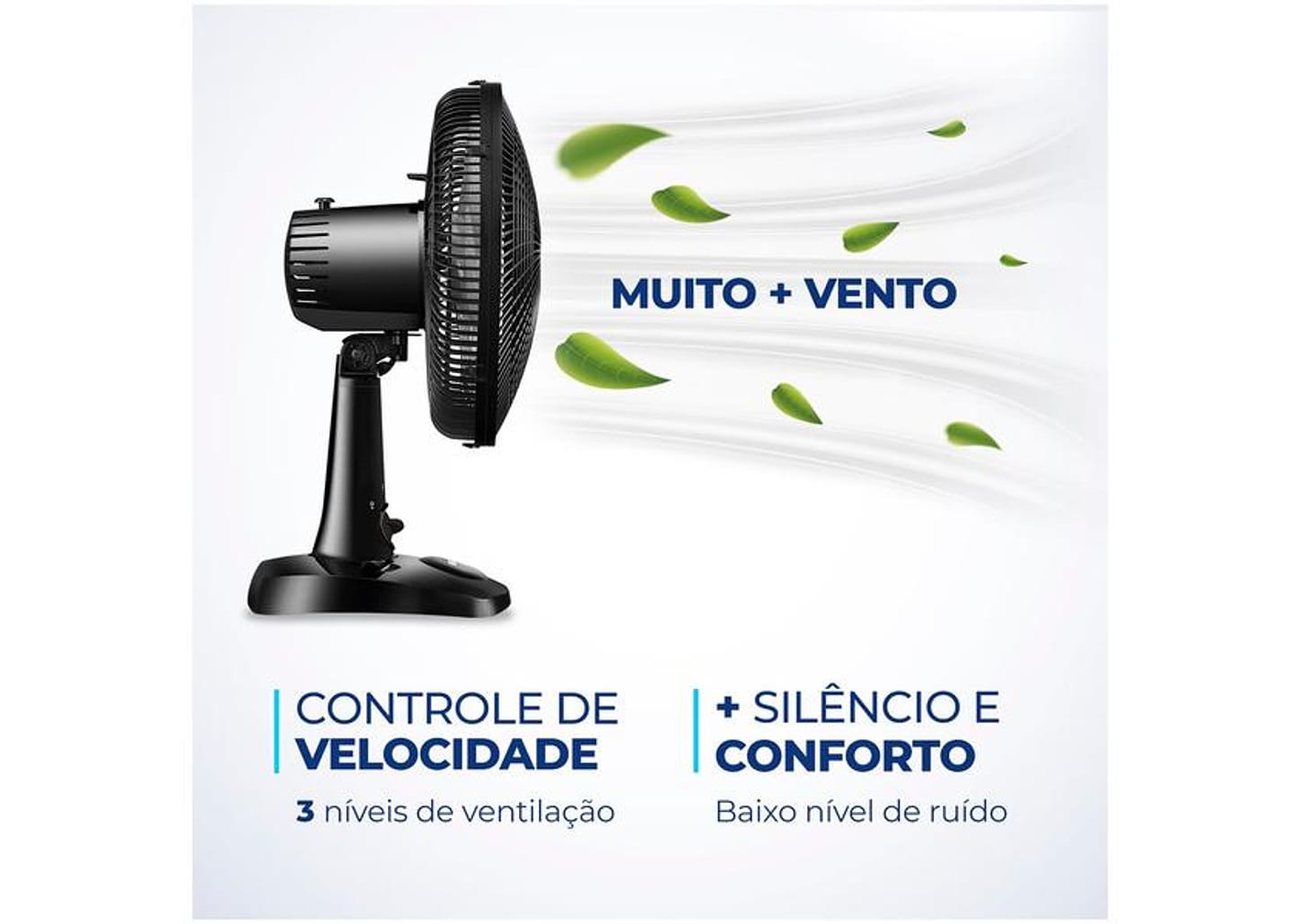 Ventilador de Mesa Mondial Super Power VSP-30-B 30cm 3 Velocidades