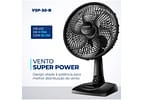 Ventilador de Mesa Mondial Super Power VSP-30-B 30cm 3 Velocidades