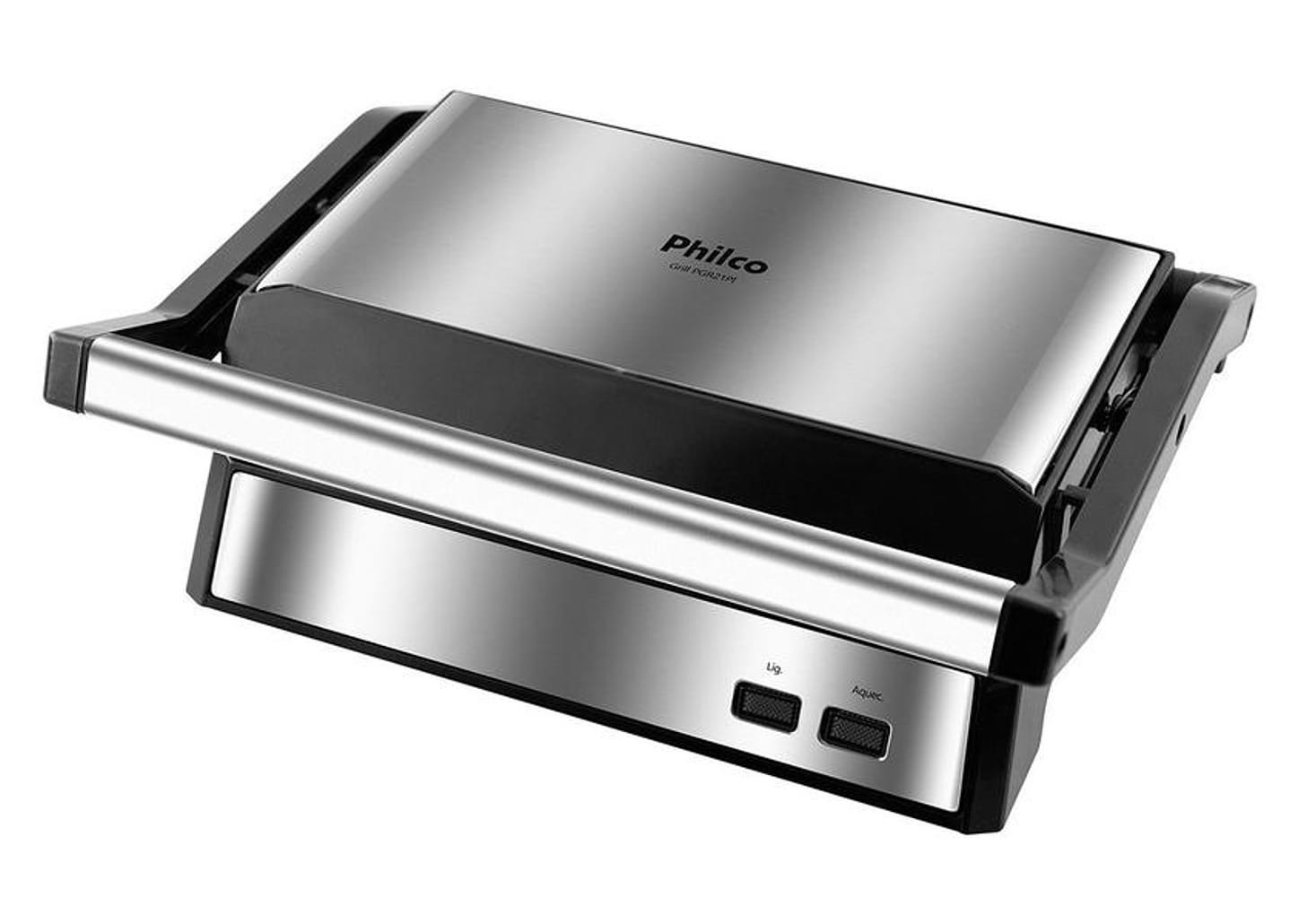Grill Philco PGR21PI Maxx Clean 2 em 1 - Retangular 1000W Antiaderente com Coletor de Gord