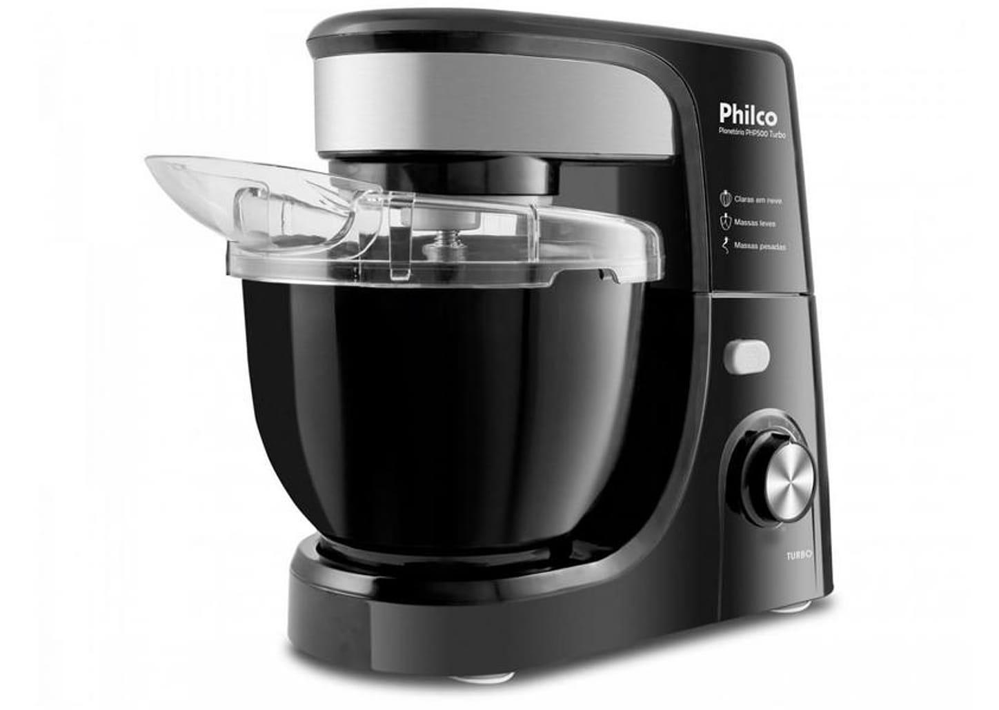 Batedeira Planetária Philco Preta 500W - PHP500 Turbo 11 Velocidades