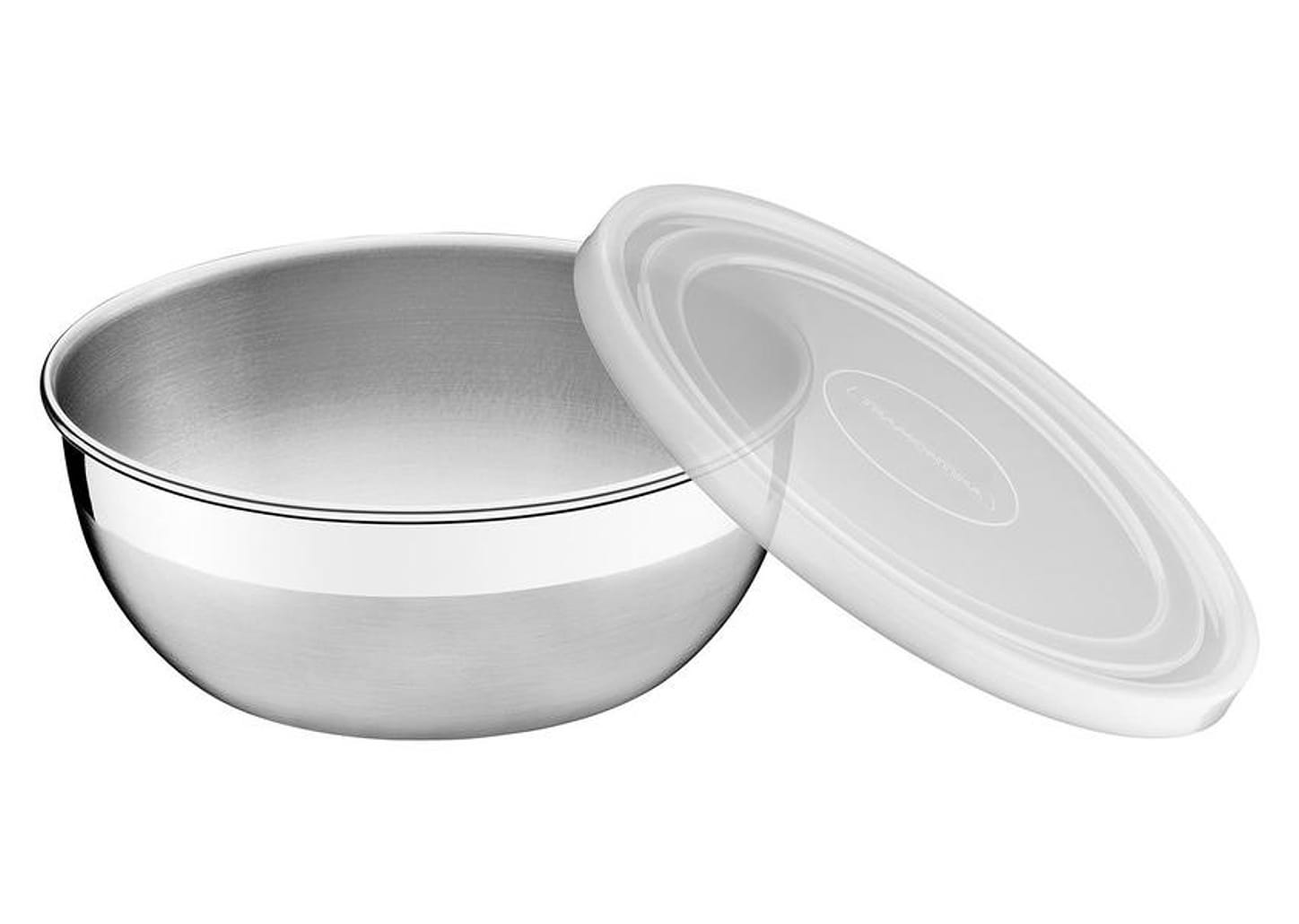 Jogo de Potes de Inox Tramontina com Tampa - Redondo Freezinox 2 Peças