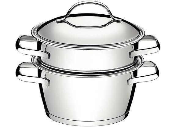 Cuscuzeira Inox Tramontina Fundo Triplo 3 Peças - Allegra 65650/050