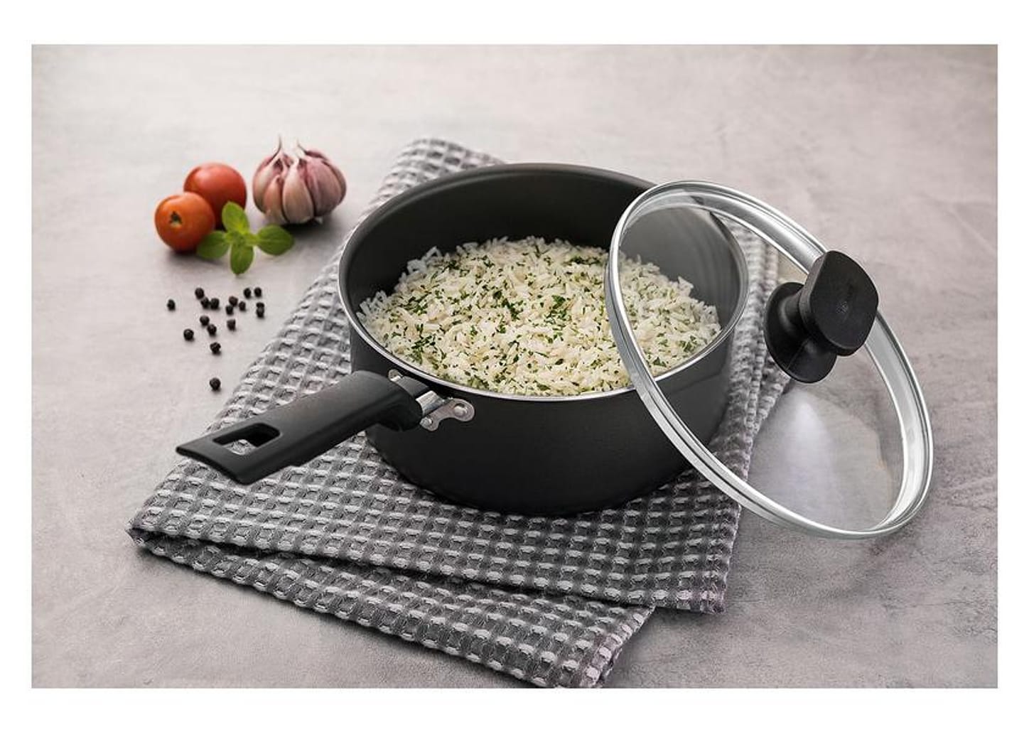 Panela Tramontina Antiaderente de Alumínio Grafite 18cm 2L Loreto