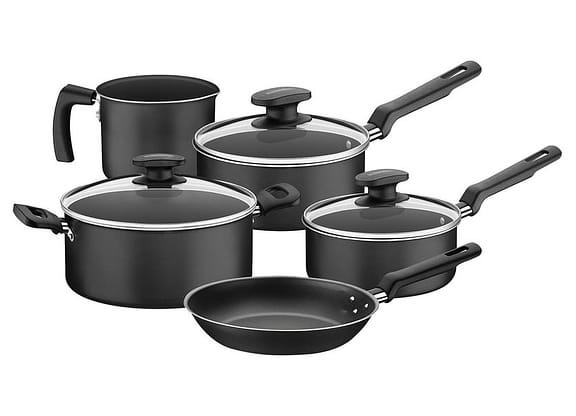 Jogo de Panelas Tramontina Antiaderente Grafite 5 Peças Loreto