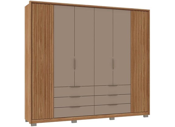Guarda-roupa Casal 6 Portas 6 Gavetas - Caemmun Belize
