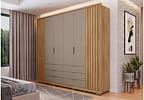 Guarda-roupa Casal 6 Portas 6 Gavetas - Caemmun Belize