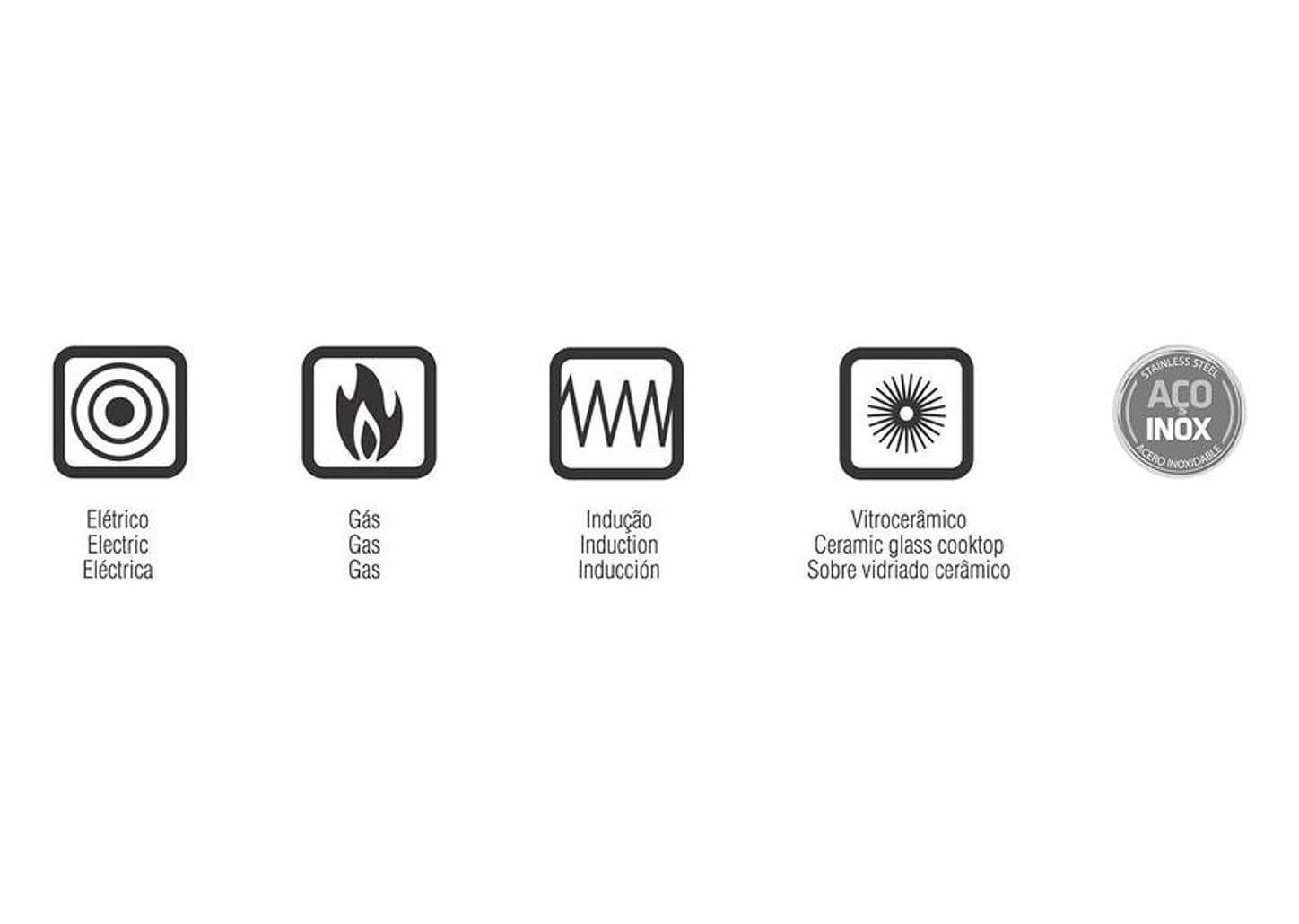Caçarola Tramontina Inox com Tampa - Solar 62503/240