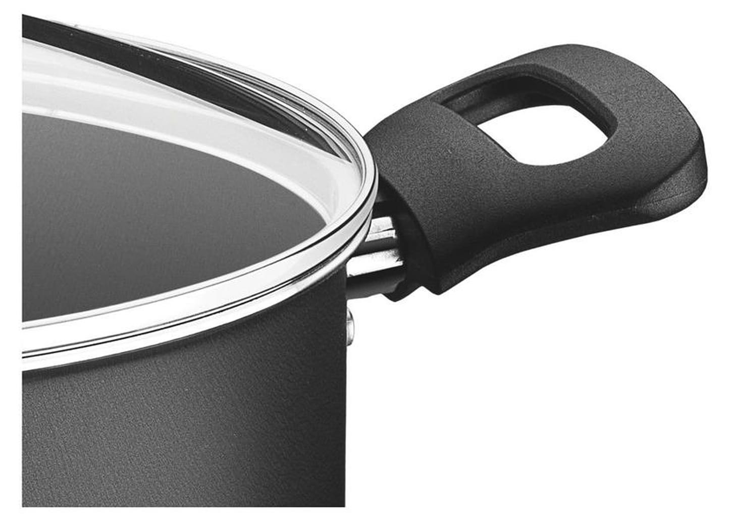 Caçarola Tramontina Antiaderente com Tampa - Grafite 4,9L 24cm Loreto