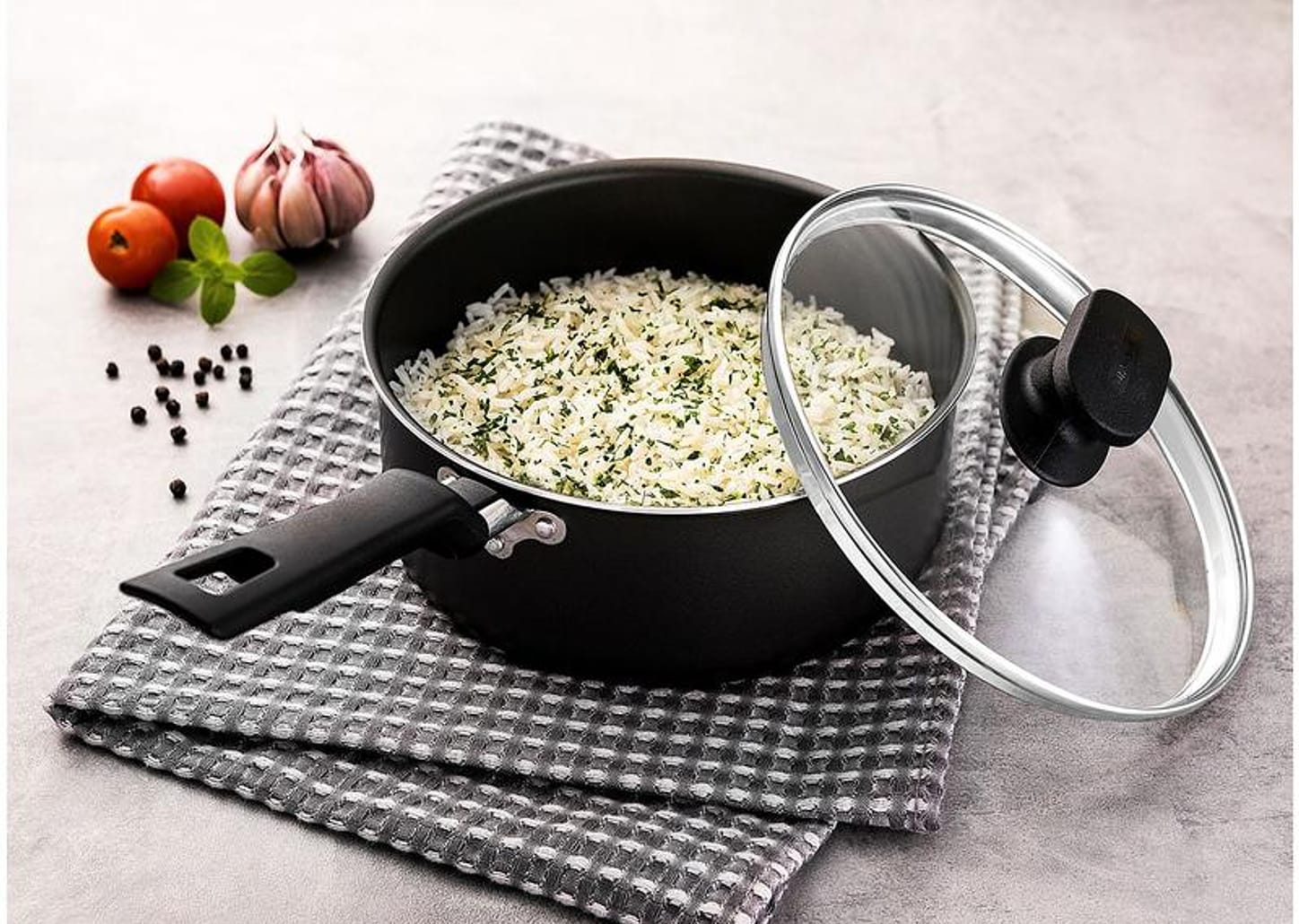 Panela Tramontina de Alumínio Grafite 16cm 1,4L - Loreto 20383/016