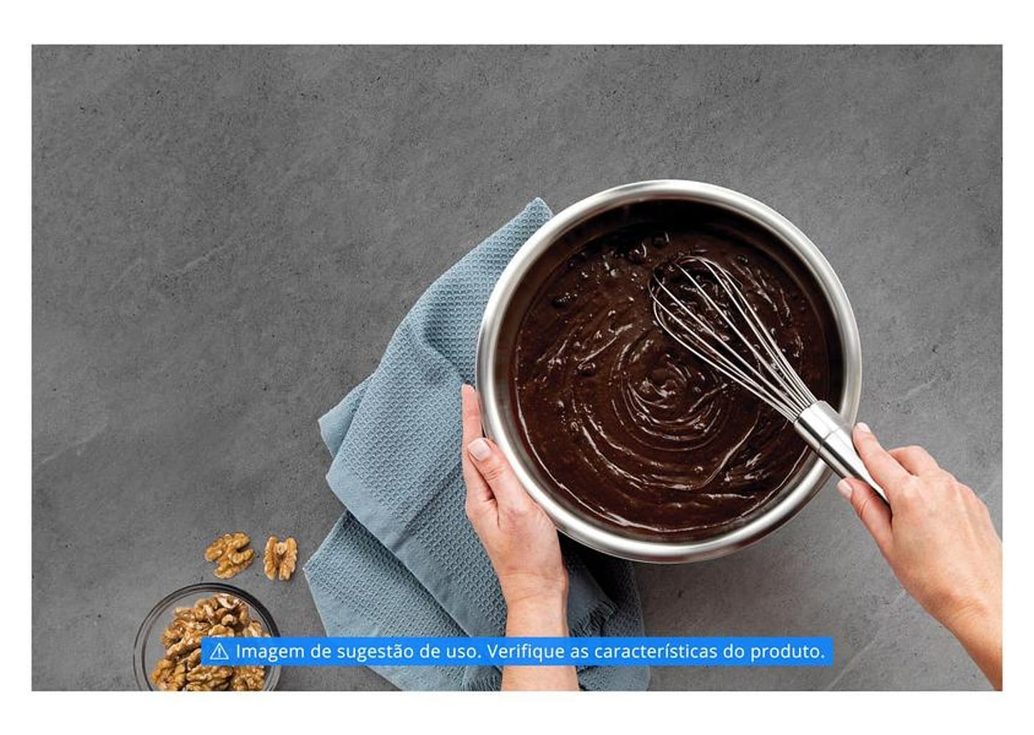 Batedor/Fuê Ovos e Massa Inox 37cm Tramontina - Marffim 63809540