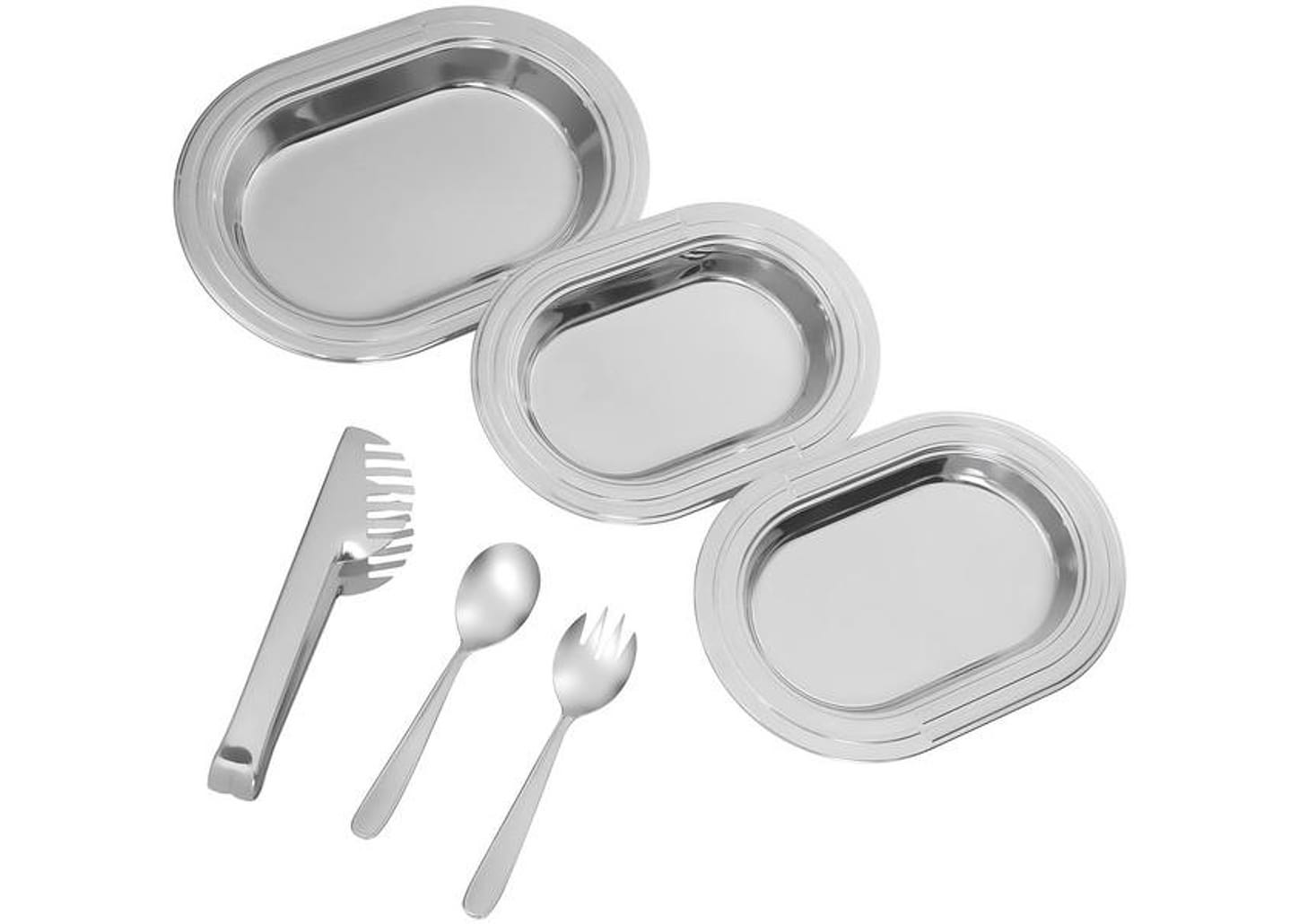 Conjunto de Baixelas Tramontina Inox 6 Peças - Convida Ciclo