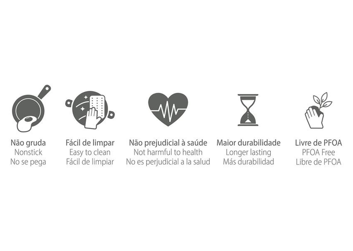 Frigideira Antiaderente Tramontina de Alumínio com Tampa Turim Vermelha 22cm