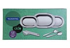 Conjunto de Baixelas Tramontina Inox 6 Peças - Convida Ciclo