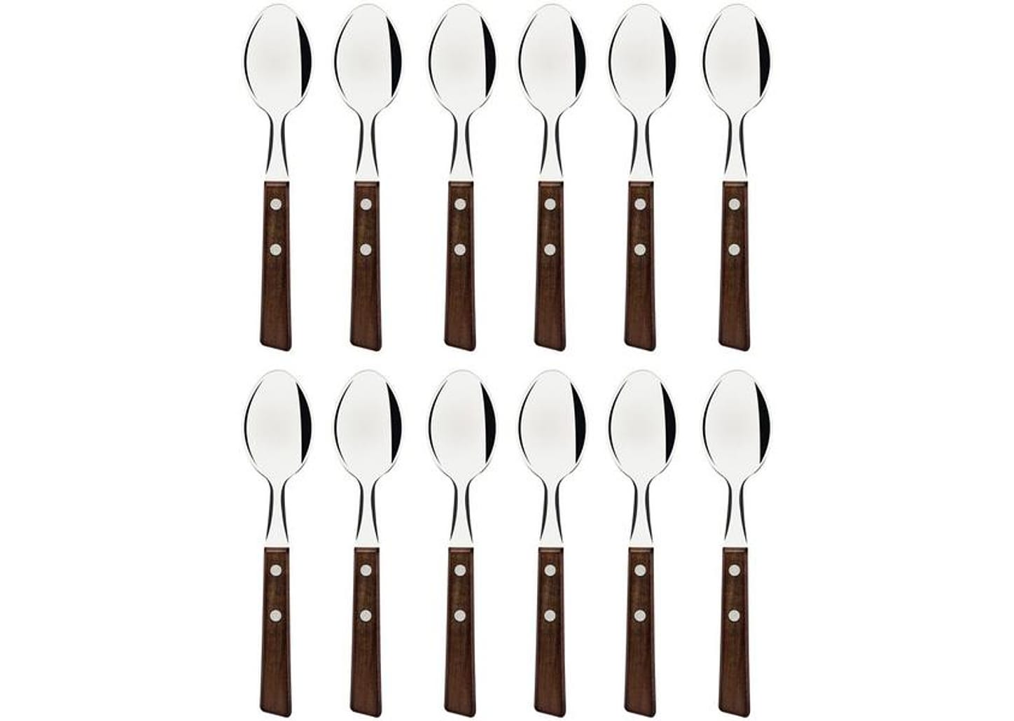 Jogo de Colher Tramontina Tradicional Marrom 12 Peças