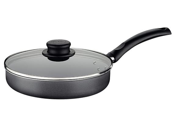 Frigideira Antiaderente Tramontina de Alumínio com Tampa Turim Chumbo 22cm