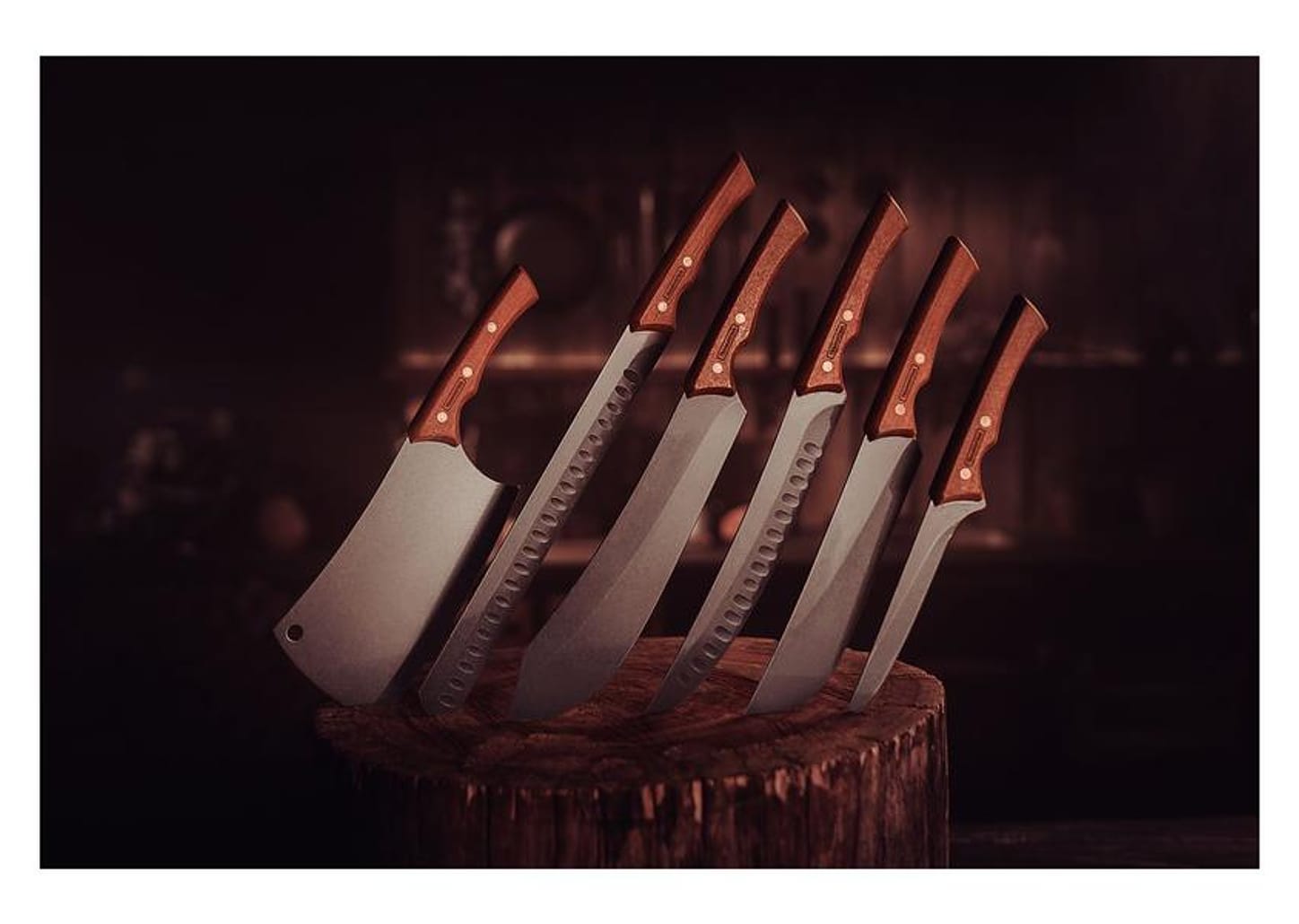 Faca para Fatiar e Picar 12” Inox Tramontina - Black