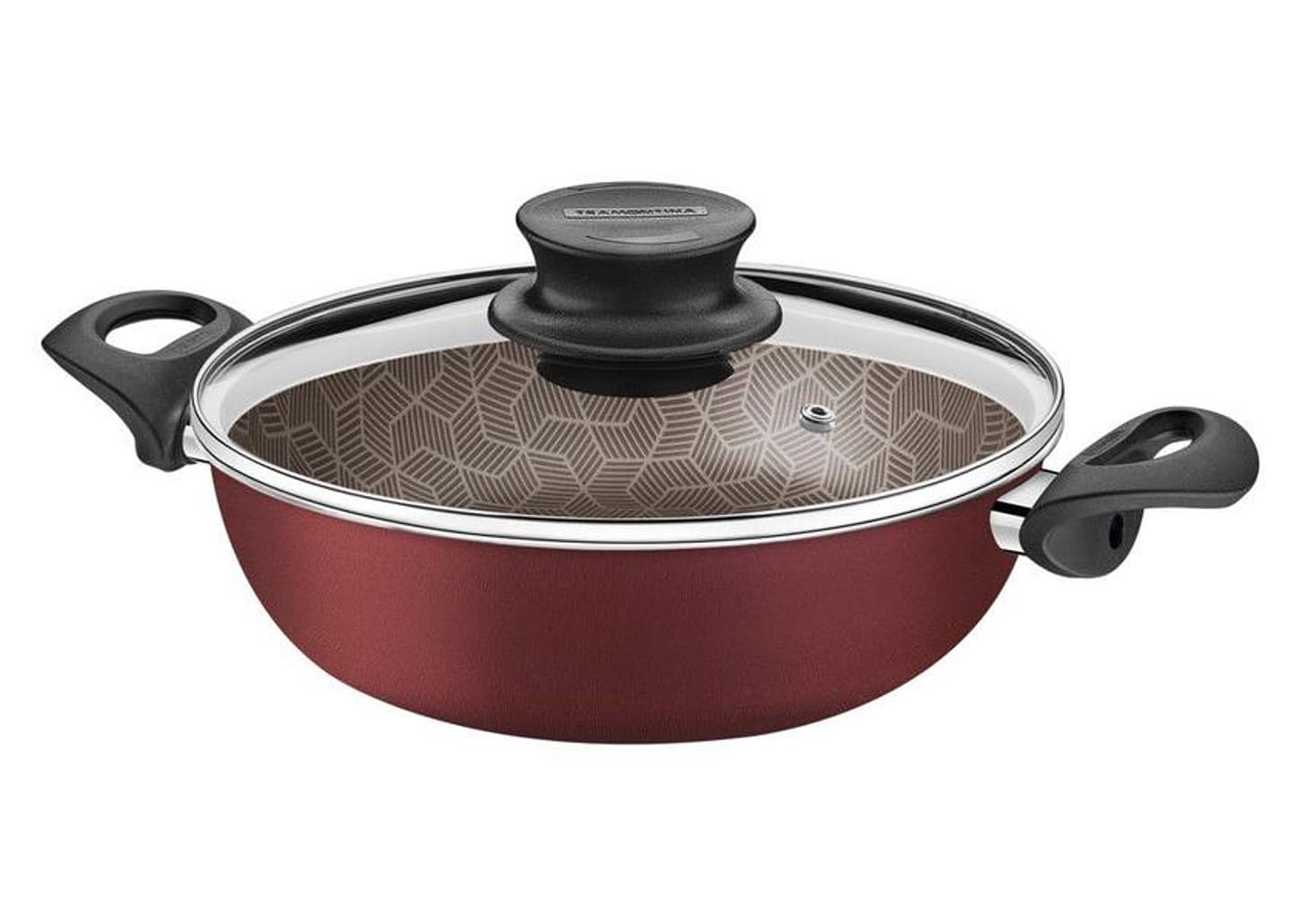 Frigideira Antiaderente Tramontina de Alumínio Funda Paris Vermelho 24cm