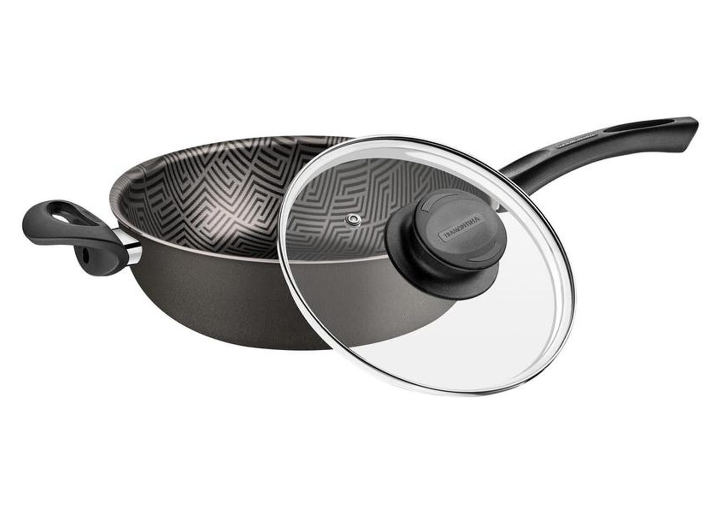 Frigideira Antiaderente Tramontina de Alumínio Paris Chumbo 24cm