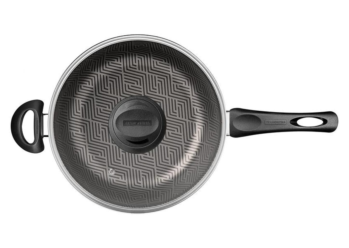 Frigideira Antiaderente Tramontina de Alumínio Paris Chumbo 24cm