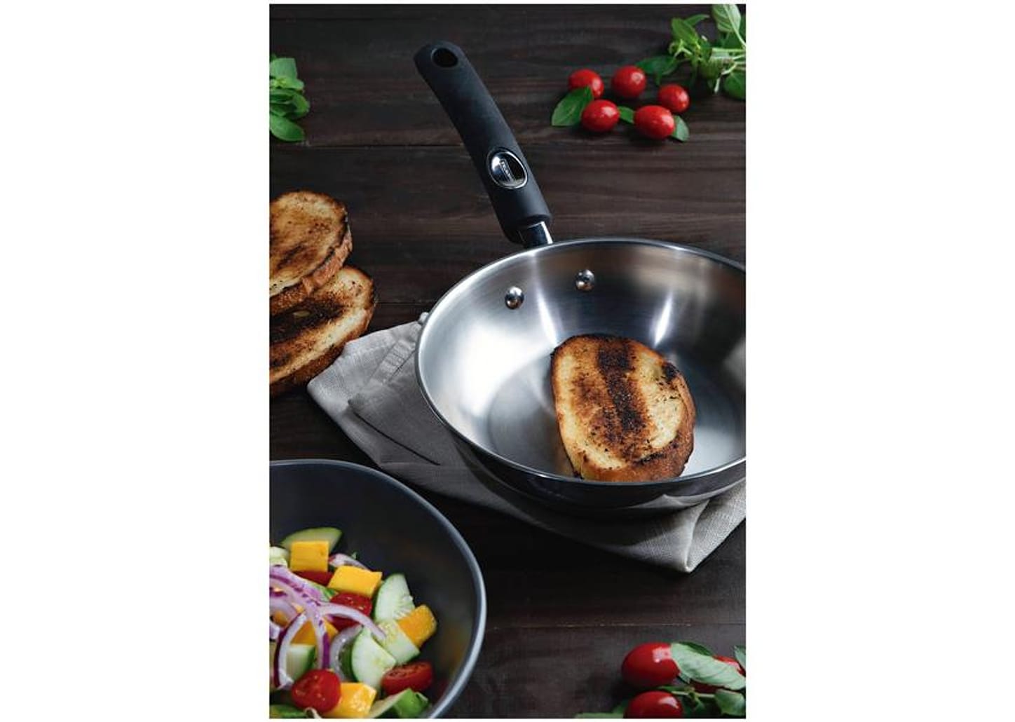 Frigideira Tramontina Inox Solar Silicone 20cm