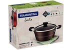 Caçarola Tramontina Antiaderente com Tampa Avelã 4,3L 24cm Sicilia