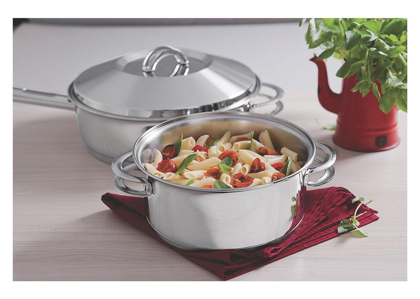 Jogo de Panelas Tramontina Solar 65510/560 Inox - Fundo Triplo 5 Peças