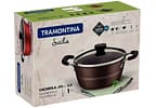 Caçarola Tramontina Antiaderente com Tampa Avelã 2,4L 20cm Sicilia