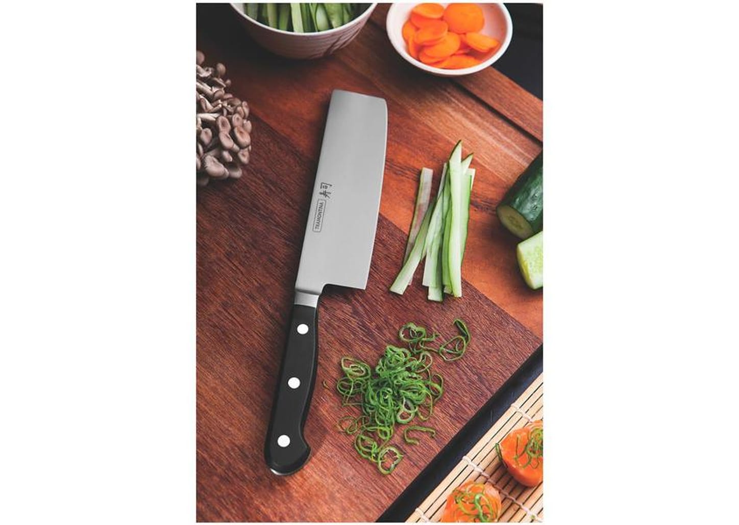 Faca para Sushi Tramontina Inox 7” Nakiri