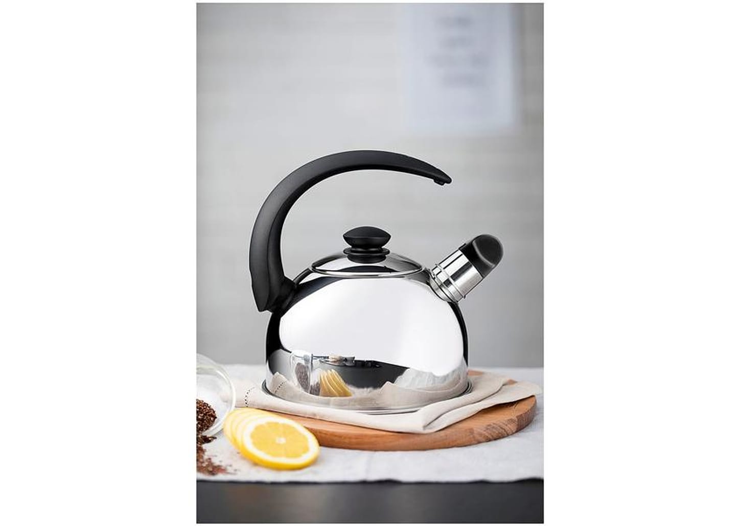 Chaleira Tramontina Inox com Apito 2,1L Brava