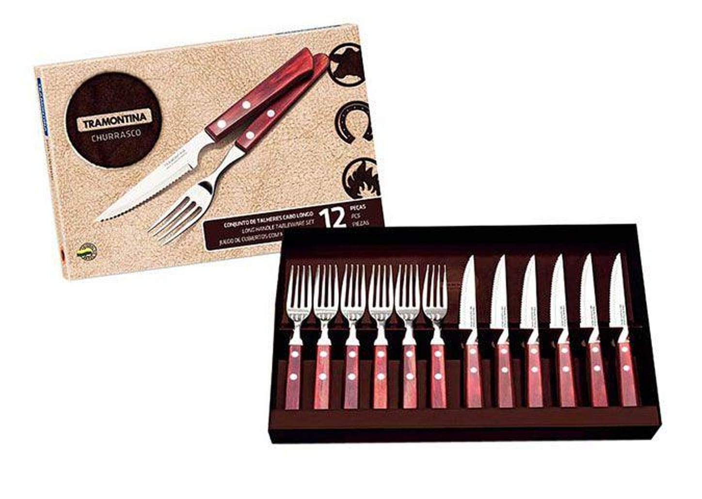 Kit Churrasco 12 Peças - Tramontina Polywood