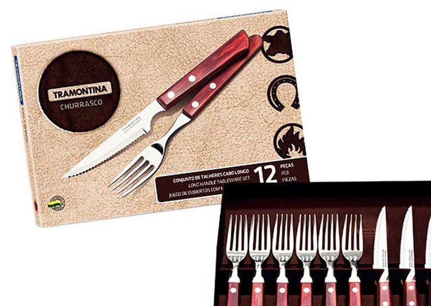 Kit Churrasco 12 Peças - Tramontina Polywood