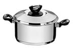 Caçarola Tramontina Inox 8,4L 28cm com Tampa - Allegra Funda