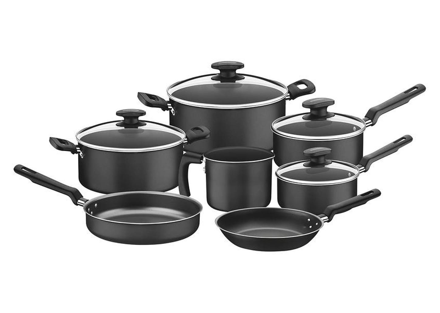 Jogo de Panelas Tramontina Antiaderente de Alumínio Grafite 7 Peças Loreto 20399083