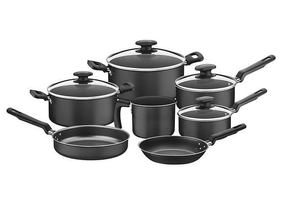 Jogo de Panelas Tramontina Antiaderente de Alumínio Grafite 7 Peças Loreto 20399083