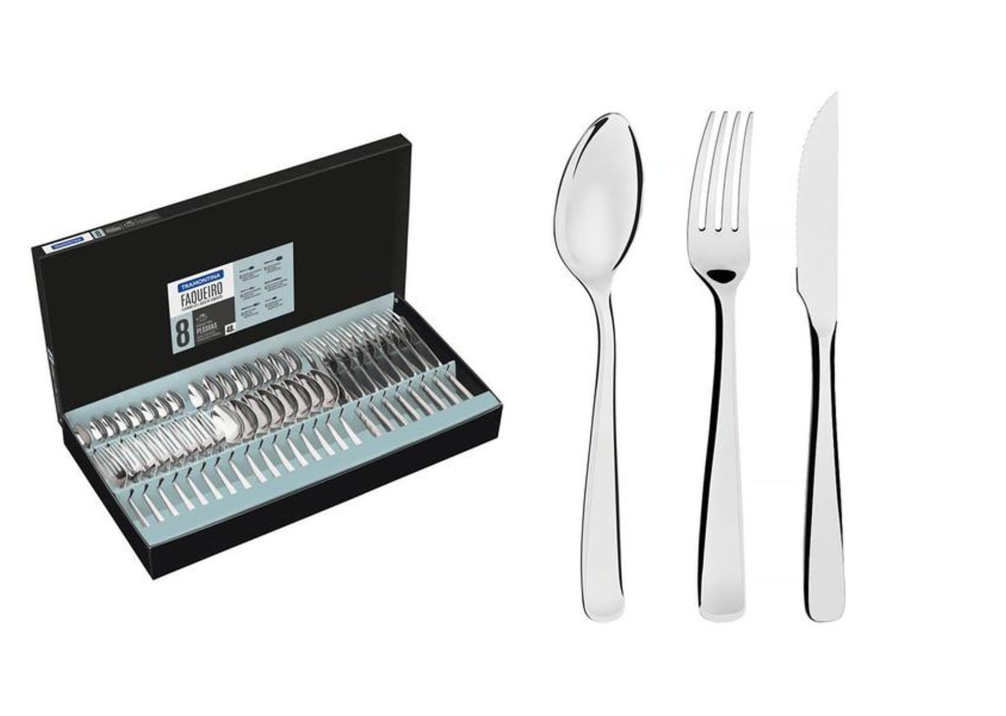 Faqueiro Tramontina Inox Pacific 48 Peças